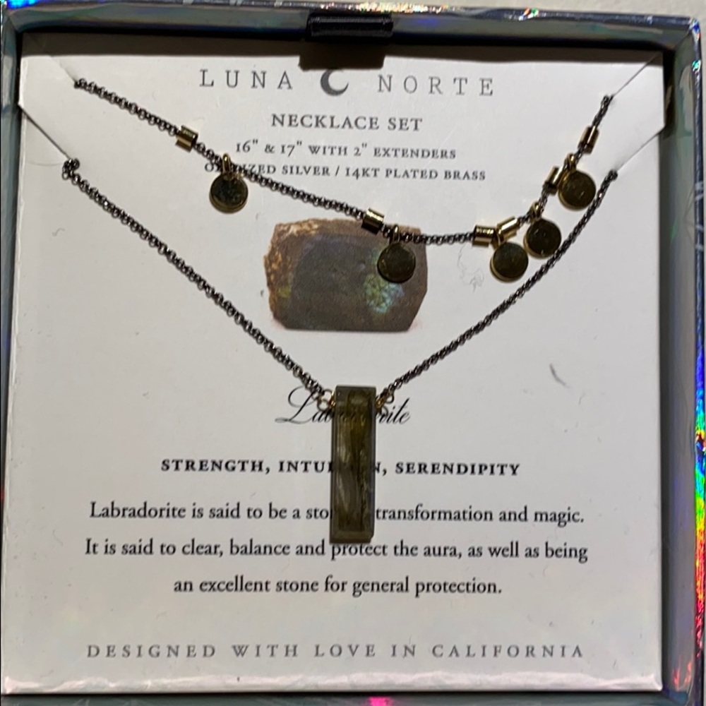Luna Norte Labradorite Stone Necklace